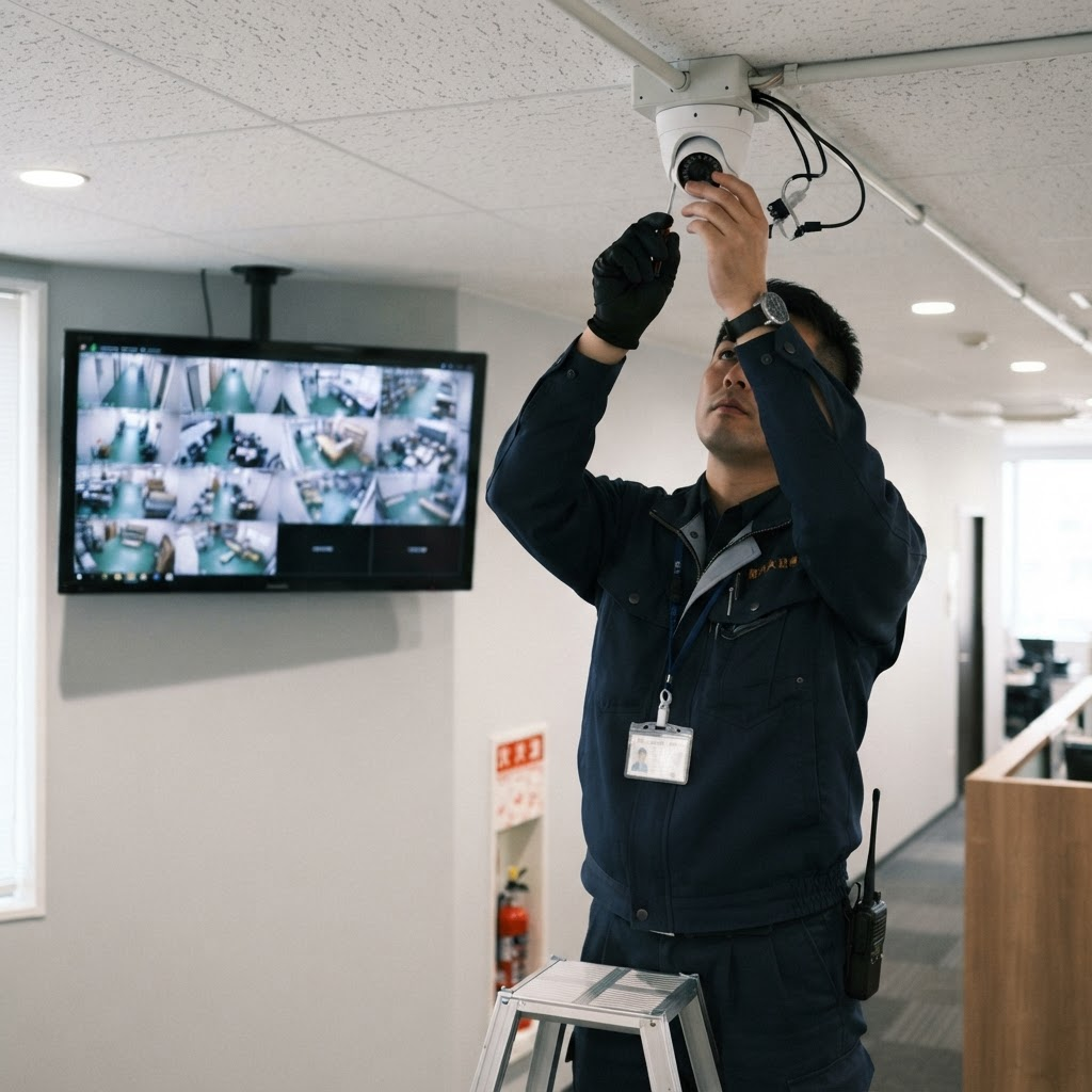 名古屋市の保育施設で行ったIPカメラの交換・増設工事